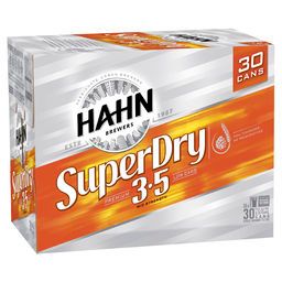Hahn Super Dry Cans 3.5% BLOCK-30