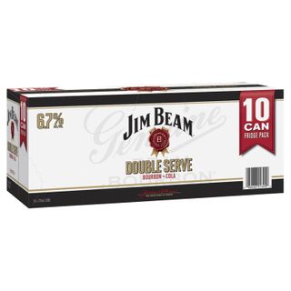 Jim Beam White Double Cola Can 10PK x3