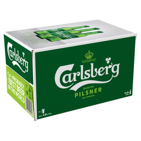 Carlsberg Green Dlx Btl 330ml-24