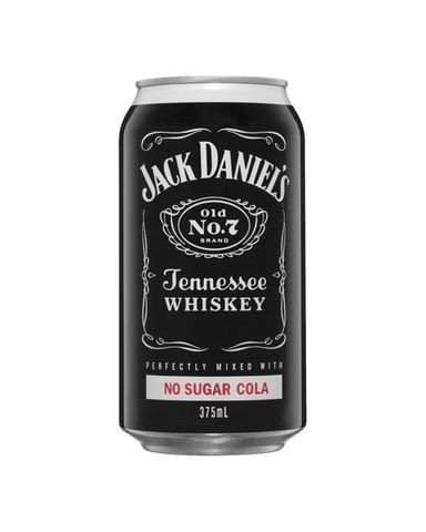 Jack Daniel & Zero Can 6x4 375ml-24