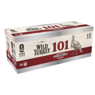 Wild Turkey 101 ZERO Can 375ml 10pk x3