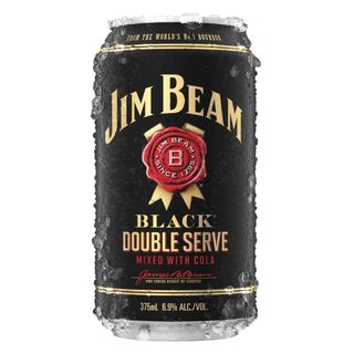 Jim Beam Black Can Dbl Serve 375ml-24