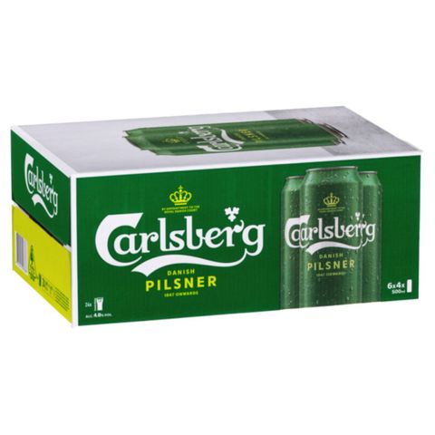 Carlsberg Green 500ml Cans-24