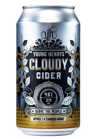 Young Henrys Cloudy Cider 375ml Can-24