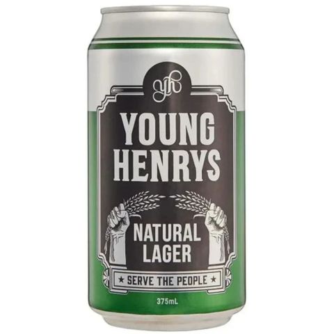 Young Henrys Natural Lager Cans 375ml-24