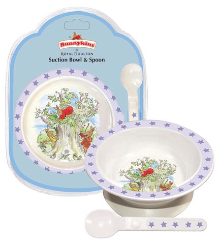 Bunnykins Suction Bowl & Spoon - ShiningStars Blue