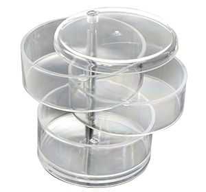 Jewellery Organiser - Rotating 3 Compartment