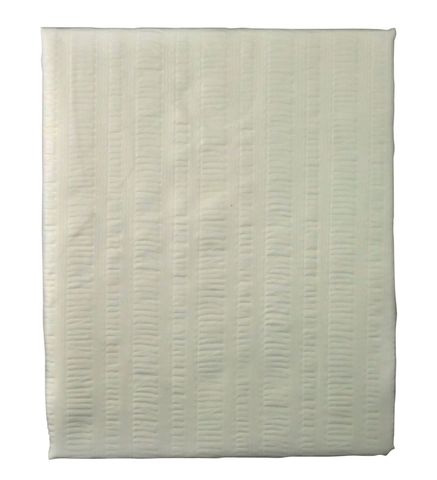 Seersucker Polyester Shower Curtain Mink