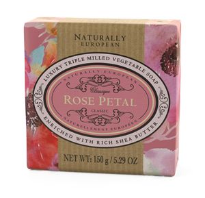 Nat Euro Soap Rose Petal 150g
