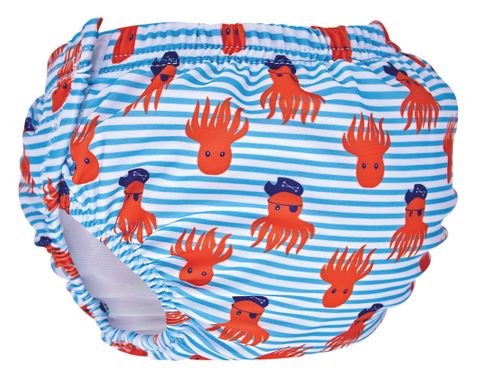 Super Star Adj Swim Nappy Blue Multi 3-24m 4-17 Kg