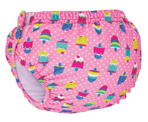 Sea Queen Adj Swim Nappy Pink Multi 3-24 Mths