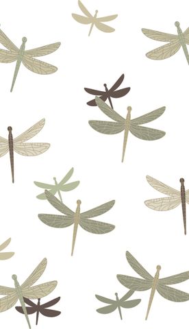 Printed Polyester Shower CurtainDragonfly