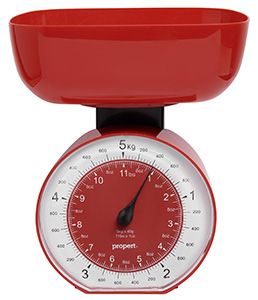 *Propert Cardinal Mechanical Kitchen Scale Red 5kg