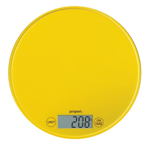 Propert Kitchen Scale Round Glass Yellow 5kg