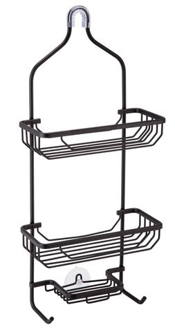 Shower Caddy 3 Tier Aluminium Black