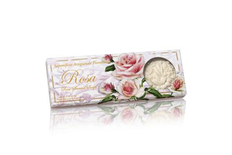 SAF Rose Round Sculpted Soap Set with Window
