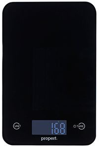 Propert Slimline Black Kitchen Scale 5kg