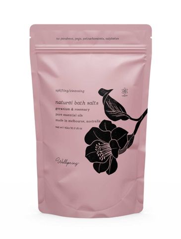 Wellspring Geranium & Rosemary Bath Salts