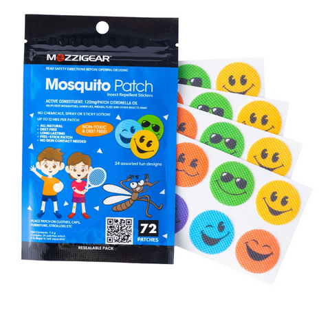 Mozzigear Patch Kids Insect-Repellent Stickers x72