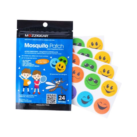 Mozzigear Patch Kids Insect Repellent Stickers x24