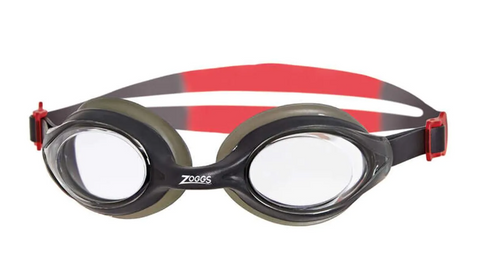 Bondi Goggle - Grey/Red - Clear Lens