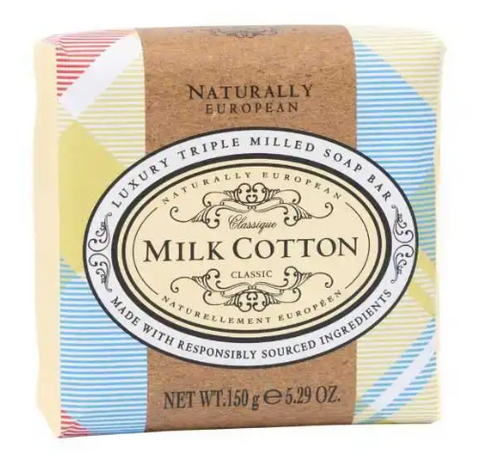 Nat Euro Soap Milk Cotton 150g