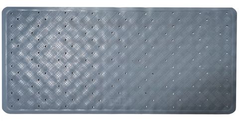 Rubber Bath Mat Grey