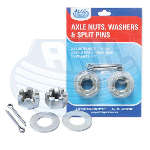 Axle Nuts Washers - Split Pins - Bliste