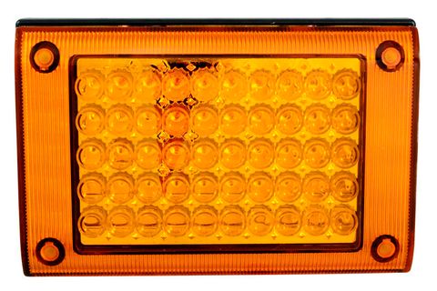 Led Jumbo Single Amber - 10-30V Multi Vo