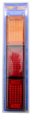 Led Jumbo Triple Red/Red/Amber - 10-30V