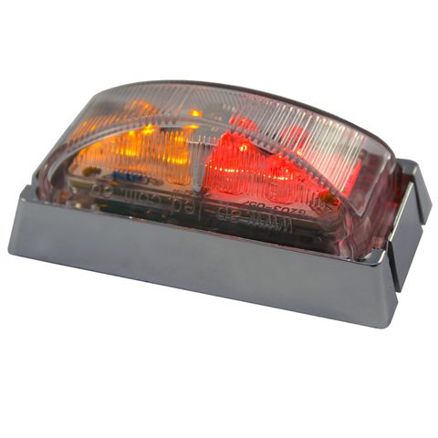 Ap51Mrac Led Sm Red/Amber Chrome 10Pack