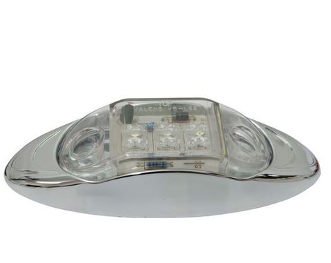 Led Clearance Light White 10-30V Chrome