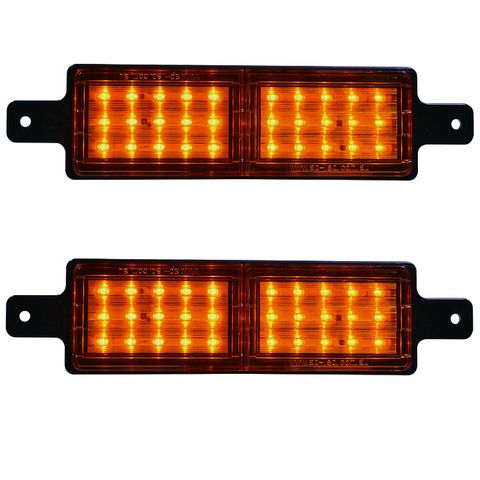 Ap88A-2 Led Bullbar Lamp Amber/A 2Pcs/Pk