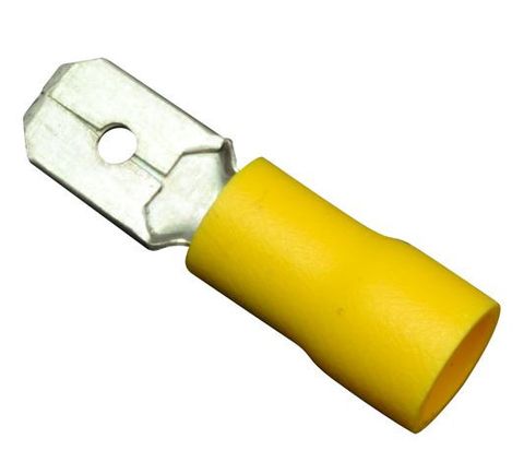 Crimp Terminal Yellow Male Blade-QKC50