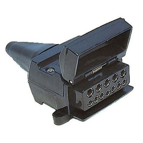 Trailer Socket Flat 12 Pin Plastic