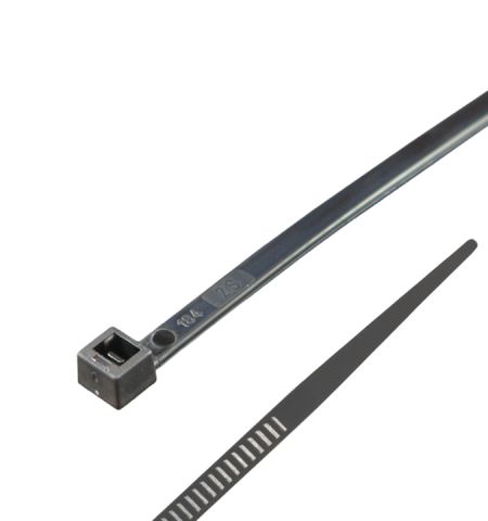 Cable Tie 200mm X 7.6mm Black (100)