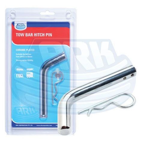 Chrome Finish Hitch Pin With R Clip To