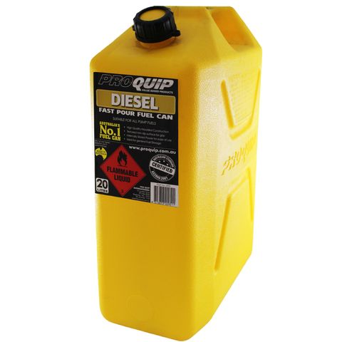 Fuel Can Plastic 20L Diesel-Yellow