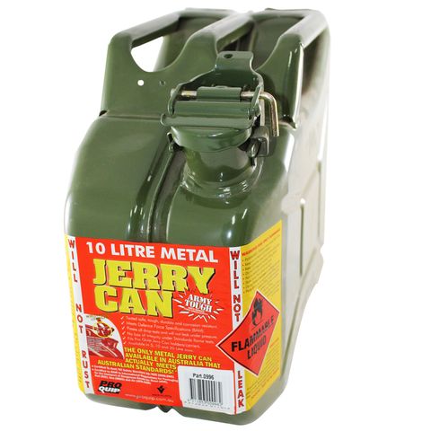 10L Green Metal Jerry Can