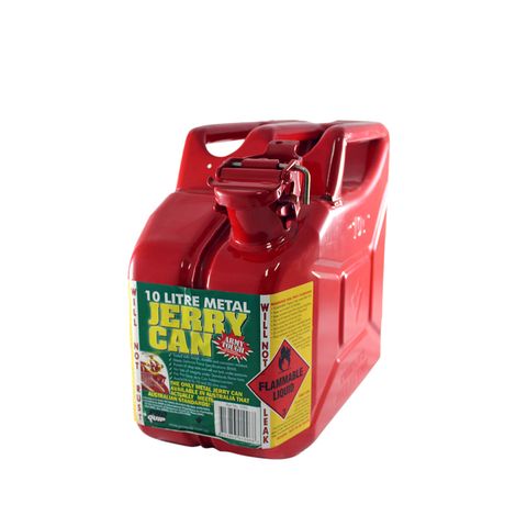 10L Red Metal Jerry Can
