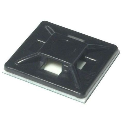 Adhesive Tie Base 28MM Black 100