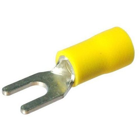 Yellow 4MM Spade Term (100)