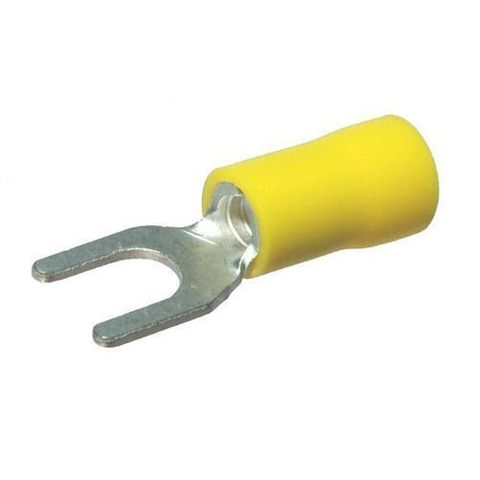 Yellow 5MM Spade Term (100)