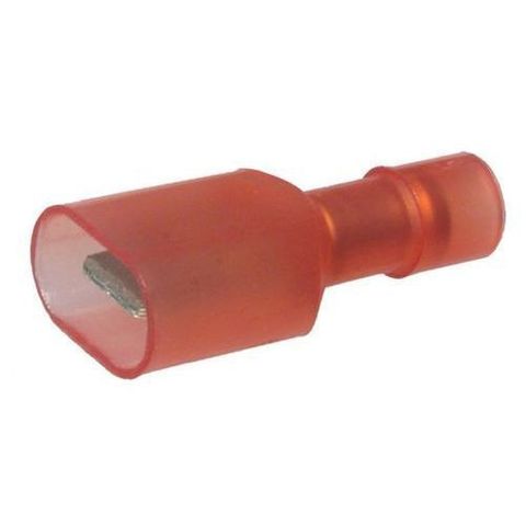 Red 6.3MM QCM F/Ins (100)