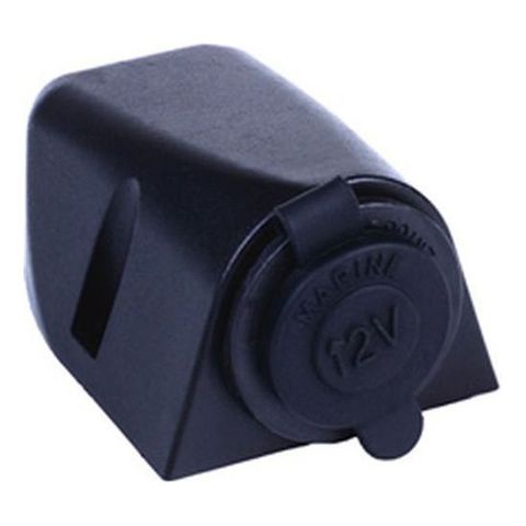 12V Cig Socket Surface Mount Black