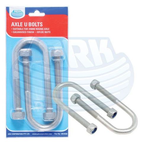 U Bolt 39MM To Suit 39MM Round Axle Wit