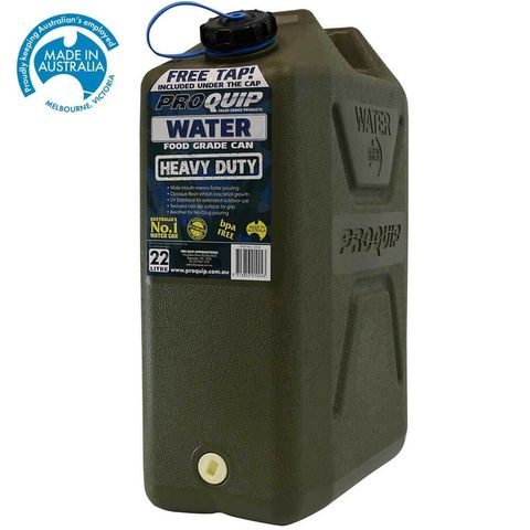 Army Style Water Jerry Can 22L With Tap