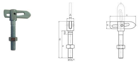 Anti Luce Fastener M12X75MM