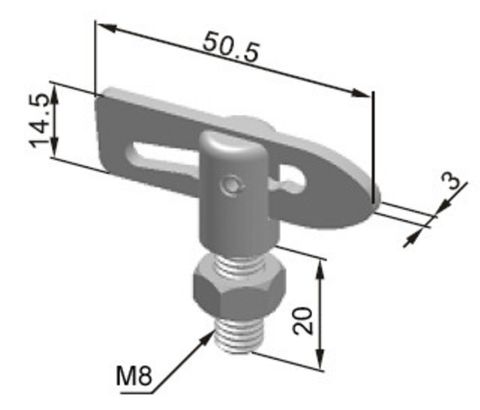 Anti Luce Fastener S/S M8X20MM Thread