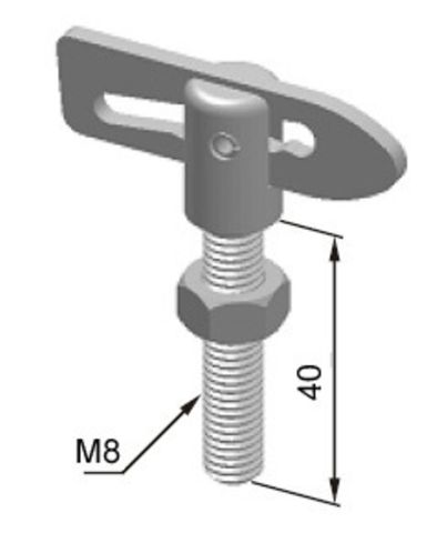 Anti Luce Fastener S/S M8X40MM Thread